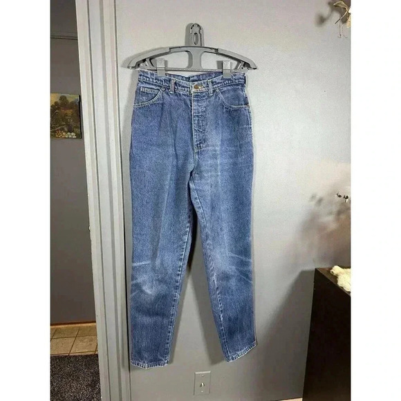 Lands’ End Traditional Fit Square Rigger Straight Leg Jeans 14 Women’s Heavy VTG - Picture 1 of 10